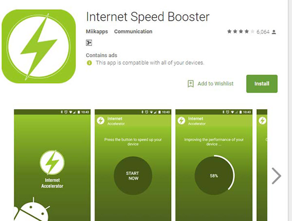 اپلیکیشن Internet Speed Booster