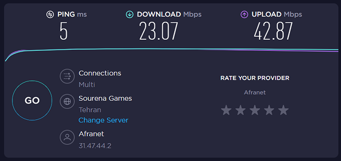 تست سرعت اینترنت P2P