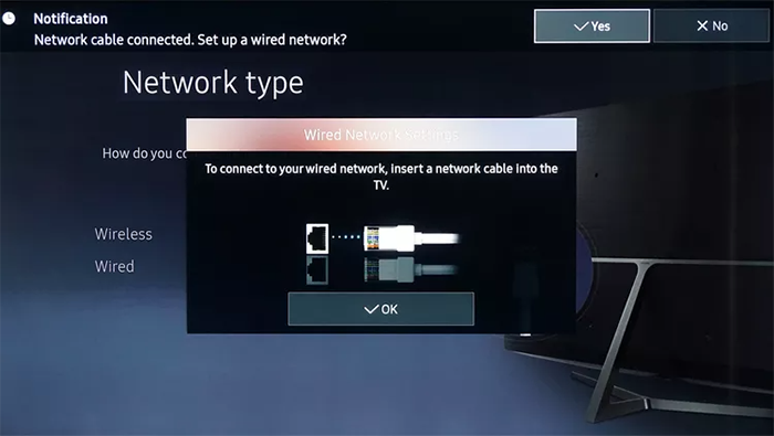 اتصال تلویزیون سامسونگ به اینترنت از طریق Wifi