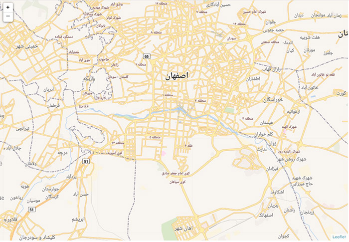 مناطق تحت پوشش 5g ایرانسل در شهر اصفهان