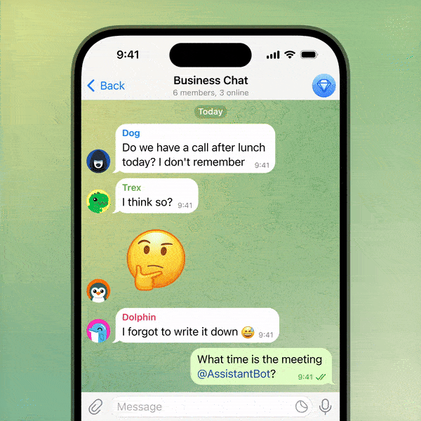 آپدیت تلگرام دسکتاپ و بهبود بات ها