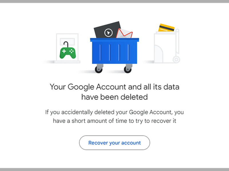 پاک کردن حساب گوگل