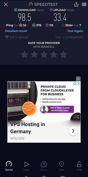 سرعت اینترنت ایرانسل روی گوشی شیائومی نوت ۱۳