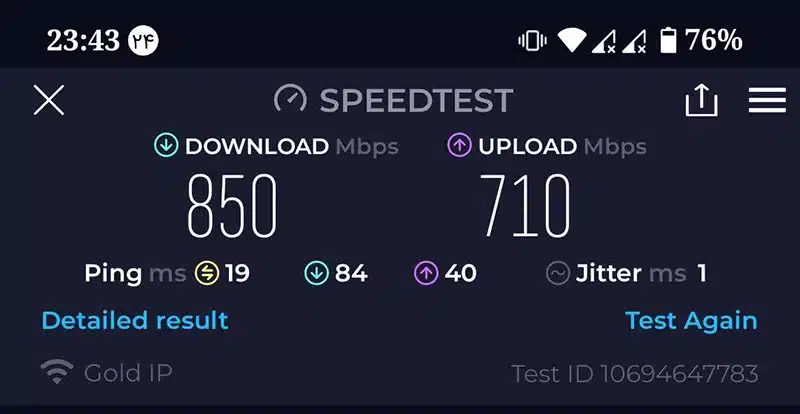 تست مودم فیبر نوری شاتل تهران