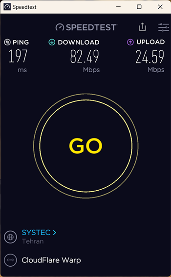 تست سرور خارجی مودم 77ux100