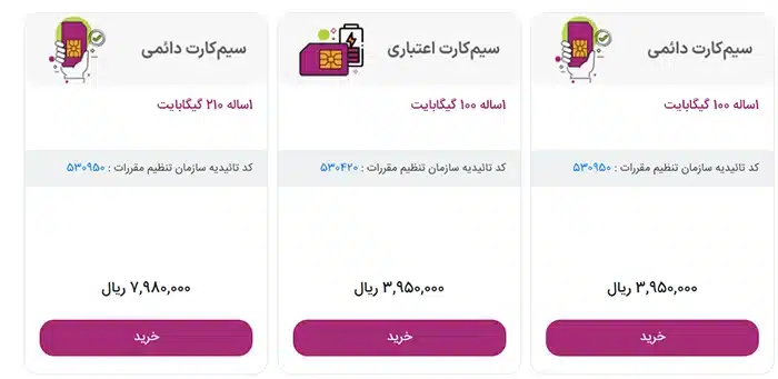 بسته بلندمدت یک ساله رایتل
