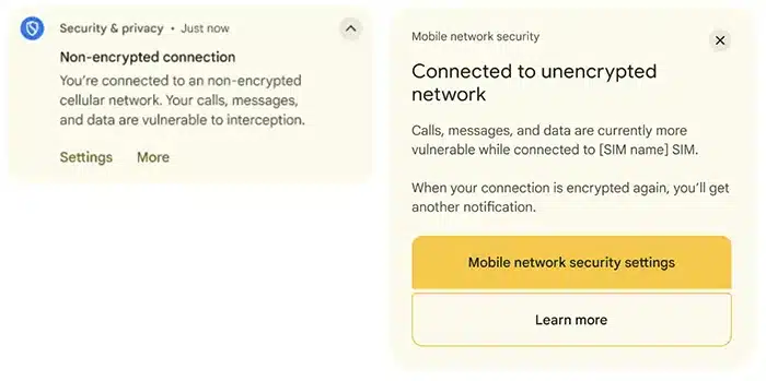 شناسایی دکل جعلی در اندروید ۱۶