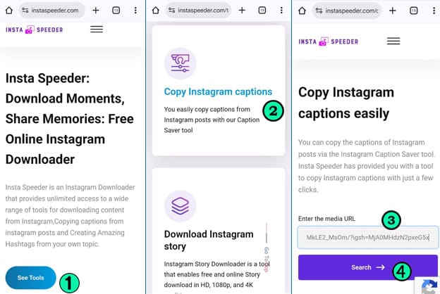 وبسایت InstaSpeeder.com