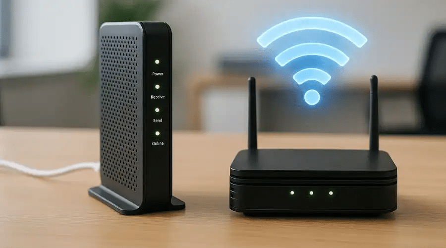 چرا مودم به‌تنهایی کافی نیست و باید روتر داشته باشید؟