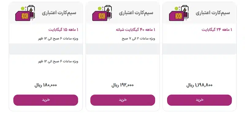 قیمت جدید بسته شبانه رایتل