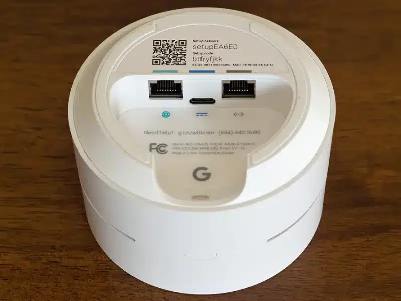 نمای زیرین روتر google ac-1304