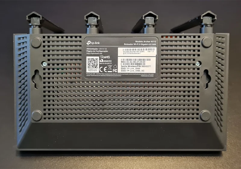 عکس پنل زیرین روتر آرچر AX12 تی پی لینک