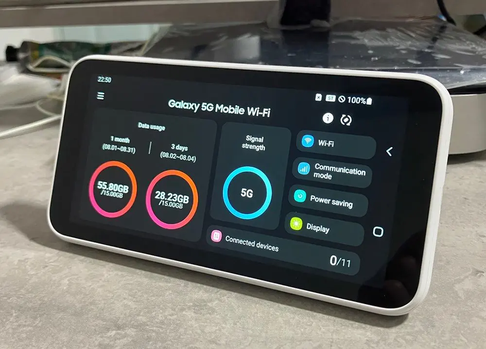 بررسی مودم 5G سامسونگ Galaxy scr01