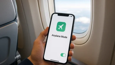 موبایل در هواپیما