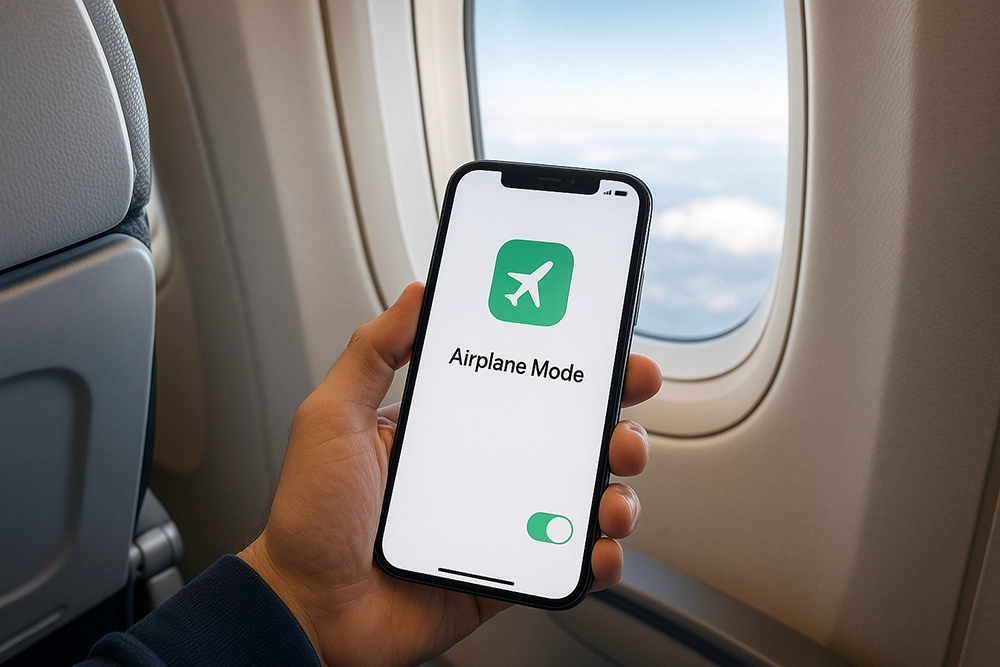 موبایل در هواپیما